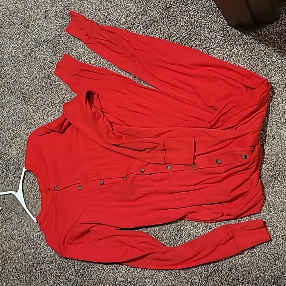 Red union suit sz 2xl